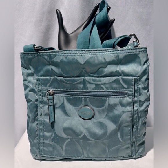 Coach Green Crossbody Bag with Quilted Design - Picture 1 of 12